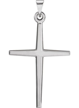 14K Yellow Gold 23.38x11.75 mm Cross Pendant