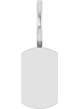 14K Rose Gold Engravable Dog Tag Charm/Pendant