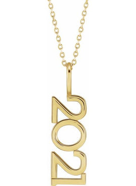 Sterling Silver 2021 Year Charm/Pendant