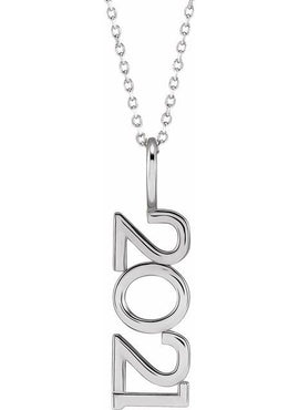 Sterling Silver 2021 Year Charm/Pendant