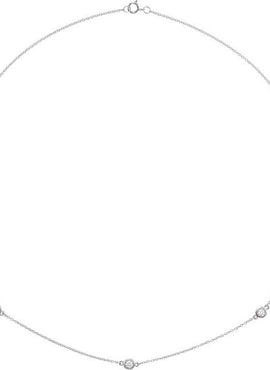 14K White Gold 1/4 CTW Natural Diamond 7-Station 24