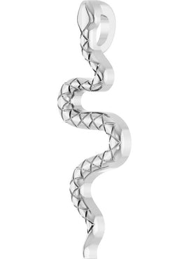 14K Rose Gold 19.5x6.7 mm Snake Pendant