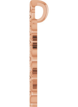14K Rose Gold 19.5x6.7 mm Snake Pendant