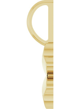 14K Yellow Gold Four-Leaf Clover Charm/Pendant