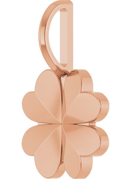 14K Yellow Gold Four-Leaf Clover Charm/Pendant