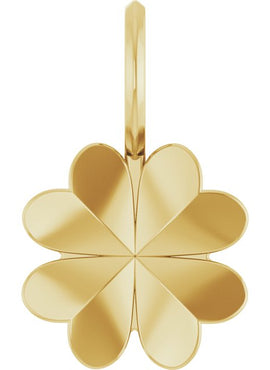 14K Yellow Gold Four-Leaf Clover Charm/Pendant