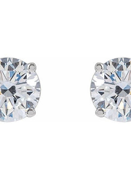 14K Yellow Gold 1/3 CTW Lab-Grown White Diamond Earrings