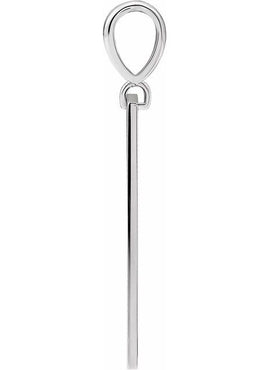14K Yellow Gold 27.2x4 mm Blessed Bar Pendant