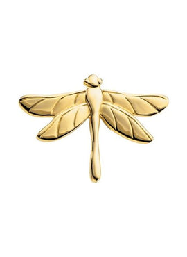 14K Yellow Gold Dragonfly Brooch
