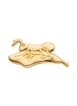 14K Yellow Gold The Persevering Ant Brooch