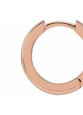 14K White Gold Hinged 18 mm Hoop Earring