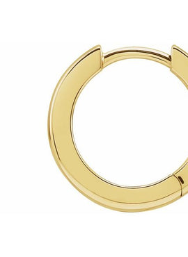 14K White Gold Hinged 18 mm Hoop Earring