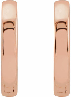 14K White Gold Hinged 18 mm Hoop Earring