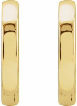 14K White Gold Hinged 18 mm Hoop Earring
