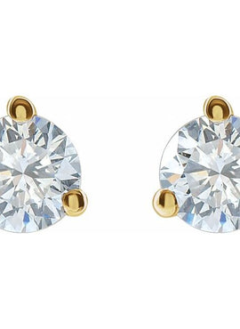 14K Yellow Gold 1/3 CTW Lab-Grown Diamond Stud Earrings