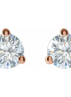 14K Yellow Gold 1/3 CTW Lab-Grown Diamond Stud Earrings