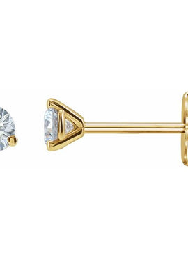 14K Yellow Gold 1/3 CTW Lab-Grown Diamond Stud Earrings