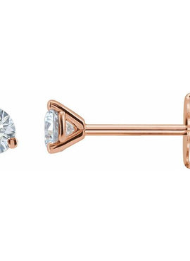 14K Yellow Gold 1/3 CTW Lab-Grown Diamond Stud Earrings