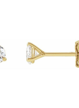 14K Yellow Gold 1/3 CTW Lab-Grown Diamond Stud Earrings