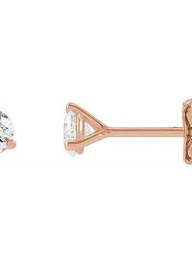14K Yellow Gold 1/3 CTW Lab-Grown Diamond Stud Earrings