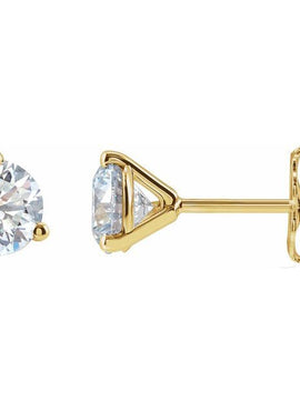14K Yellow Gold 1/3 CTW Lab-Grown Diamond Stud Earrings