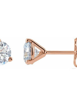 14K Yellow Gold 1/3 CTW Lab-Grown Diamond Stud Earrings