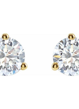 14K Yellow Gold 1/3 CTW Lab-Grown Diamond Stud Earrings