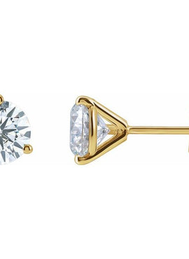 14K Yellow Gold 1/3 CTW Lab-Grown Diamond Stud Earrings