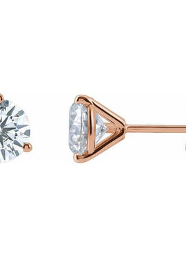 14K Yellow Gold 1/3 CTW Lab-Grown Diamond Stud Earrings
