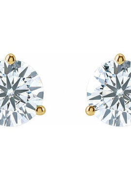 14K Yellow Gold 1/3 CTW Lab-Grown Diamond Stud Earrings