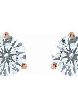 14K Yellow Gold 1/3 CTW Lab-Grown Diamond Stud Earrings