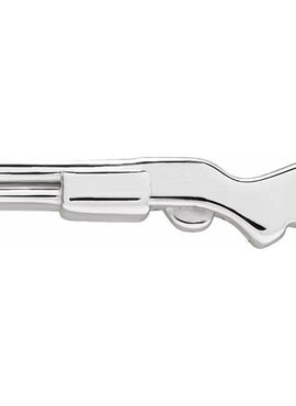 14K White Gold Shotgun Single Earring