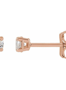 14K Yellow Gold 1/3 CTW Lab-Grown White Diamond Earrings