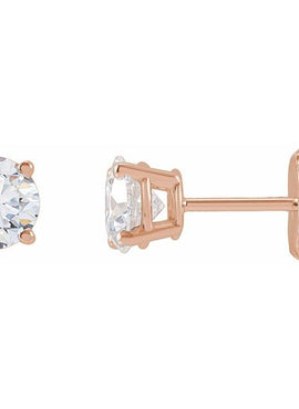 14K Yellow Gold 1/3 CTW Lab-Grown White Diamond Earrings