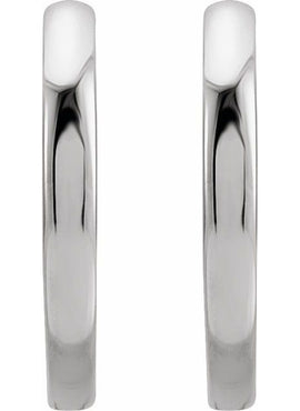 14K Yellow Gold Hinged 12.5 mm Hoop Earring