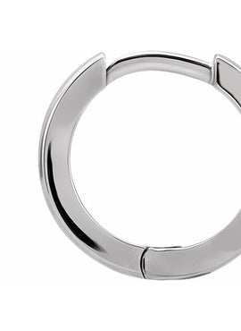 14K Yellow Gold Hinged 12.5 mm Hoop Earring