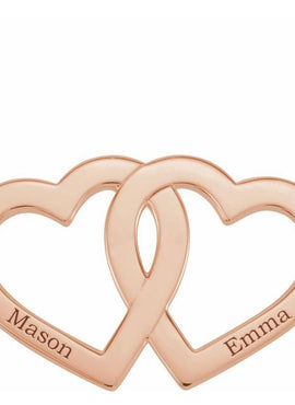 Sterling Silver Engravable Family Heart 18