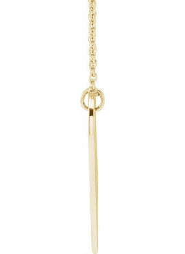 14K White Gold Evil Eye Heart 16-18