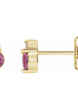 Platinum Natural Blue Sapphire & .03 CTW Natural Diamond Earrings