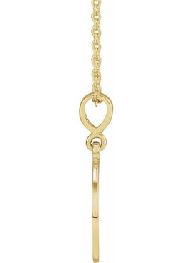 14K Yellow Gold Sacred Heart 16-18