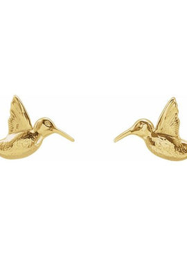 Sterling Silver Hummingbird Earrings