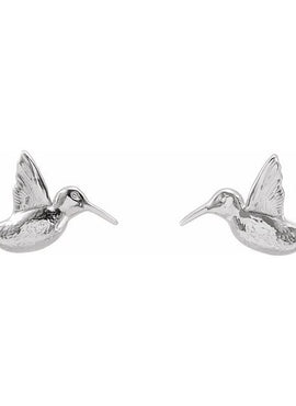 Sterling Silver Hummingbird Earrings