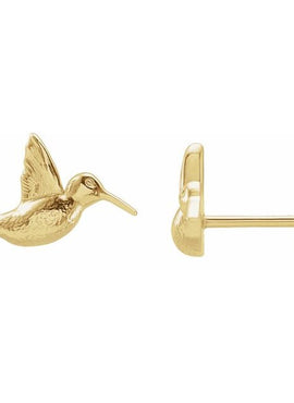 Sterling Silver Hummingbird Earrings