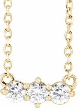 Platinum 1/5 CTW Natural Diamond Three-Stone 18