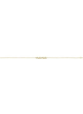 14K Rose Gold Lowercase Script Nana Bracelet