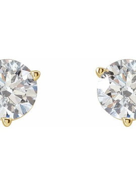 14K White Gold Natural Blue Sheen Moonstone Earrings