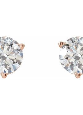 14K White Gold Natural Blue Sheen Moonstone Earrings