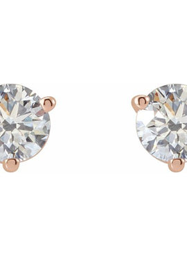 14K White Gold Natural Blue Sheen Moonstone Earrings