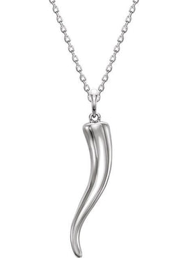 14K Yellow Gold Italian Horn Pendant
