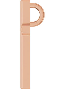 Platinum 25.7x15.7 mm Cross Pendant